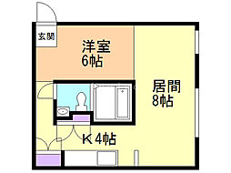 site01宮ケ丘 1Kの間取図画像