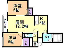 クラリス南10条 4階