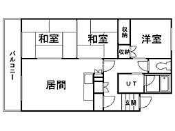 ノーランド山鼻 3LDKの間取図画像