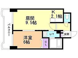 ティアラN5 1LDKの間取図画像