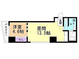 グランカーサ永山公園通east 1LDKの間取図画像