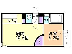 デザインステージ 1LDKの間取図画像
