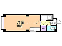 アスターマンション1 ワンルームの間取図画像