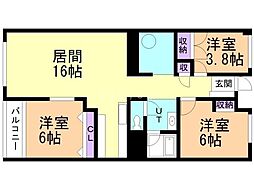 宮の森パレス 6階/-