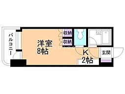 アン・セリジェ壱番館 1Kの間取図画像