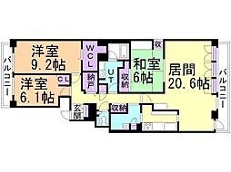 ベンデミア17 3LDKの間取図画像