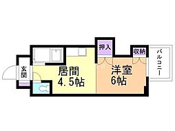 メゾン北一条 1DKの間取図画像