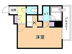 グランカーサ裏参道 1Kの間取図画像