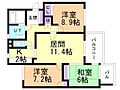 メゾンオーラ旭ケ丘B棟2階9.0万円