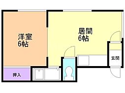 間取図画像 1DK