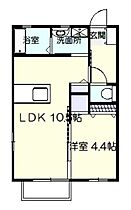 レ・ジュウィールアン 106 ｜ 群馬県伊勢崎市下植木町（賃貸アパート1LDK・1階・35.00㎡） その2