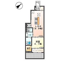 エアル  ｜ 群馬県伊勢崎市宮子町（賃貸アパート1LDK・1階・36.48㎡） その2