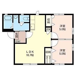 ライカY 2LDKの間取図画像