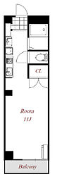 さくらハイツ ワンルームの間取図画像