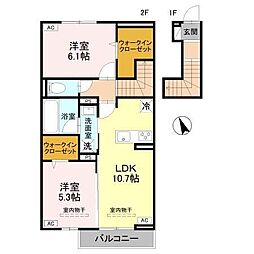 ISHIKAWA HILLS X 2LDKの間取図画像