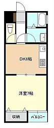 ASHGARDENMIYAKO 1DKの間取図画像