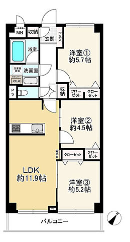 間取り エンゼルハイムリバーサイド墨田 7階/-
