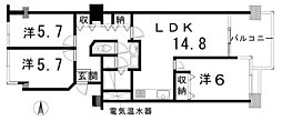 間取図画像 2SLDK