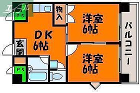 岡山県岡山市北区奥田本町（賃貸マンション1LDK・4階・40.00㎡） その2