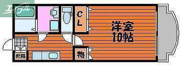 岡山県岡山市北区鹿田本町(賃貸マンション1K・5階・35.20㎡)の写真 その2