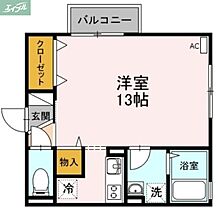 岡山県岡山市南区新保（賃貸アパート1R・2階・32.80㎡） その2