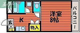 岡山県岡山市北区青江4丁目（賃貸マンション1K・3階・28.77㎡） その2