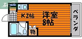 岡山県岡山市北区奥田本町（賃貸アパート1R・3階・21.00㎡） その2