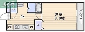 岡山県岡山市北区大元駅前（賃貸マンション1K・2階・32.87㎡） その2