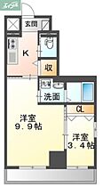 岡山県岡山市北区大元駅前（賃貸マンション2K・5階・41.75㎡） その2