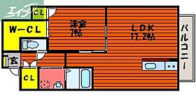 岡山県岡山市北区今8丁目（賃貸マンション1LDK・3階・57.54㎡） その2