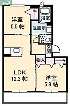 岡山県岡山市北区今2丁目（賃貸アパート2LDK・2階・53.90㎡） その2