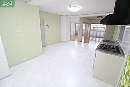 JR宇野線 大元駅 徒歩15分の賃貸マンション 3階2LDKのリビング/ダイニング