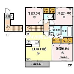 JR宇野線 備前西市駅 3.6km 2階/-