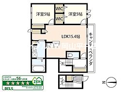 メゾンm.m.m 2LDKの間取図画像