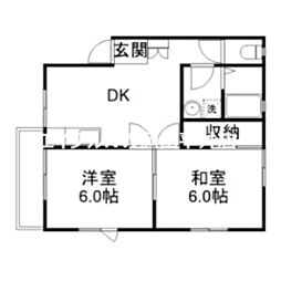 JR山陽本線 岡山駅 バス47分 並木町二丁目下車 徒歩7分 2階/-