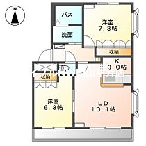 岡山県岡山市中区福泊（賃貸アパート2LDK・2階・59.80㎡） その2