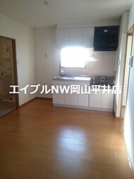 岡山電気軌道清輝橋線 清輝橋駅 徒歩33分の賃貸アパート 2階2DKのリビング/ダイニング