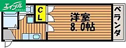 エトワール津高 1Kの間取図画像