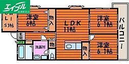 ルネス武田 3SLDKの間取図画像