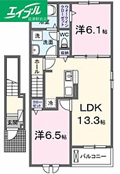 エスポワール昴Ｂ 2階