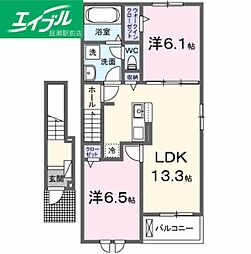 エスポワール昴Ａ 2階