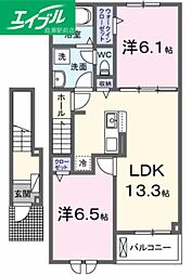 エスポワール昴Ｂ 2階