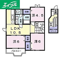 クレスト−ル　Ｄ 2階