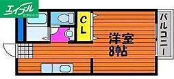 ファンコーポレーションC 1Kの間取図画像
