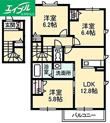 ブリーゼ・モール　Ｂ棟 2階/-