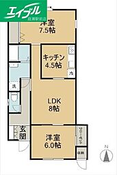鳥羽タウンハウス B棟 1階