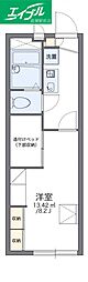 レオパレスオリンピア 1Kの間取図画像