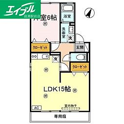 コーポセジュール C棟 1階/-
