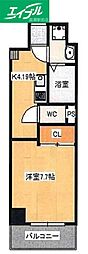 BellacasaNorth 1Kの間取図画像