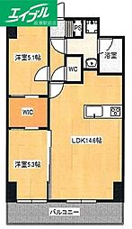BellacasaNorth 2LDKの間取図画像
